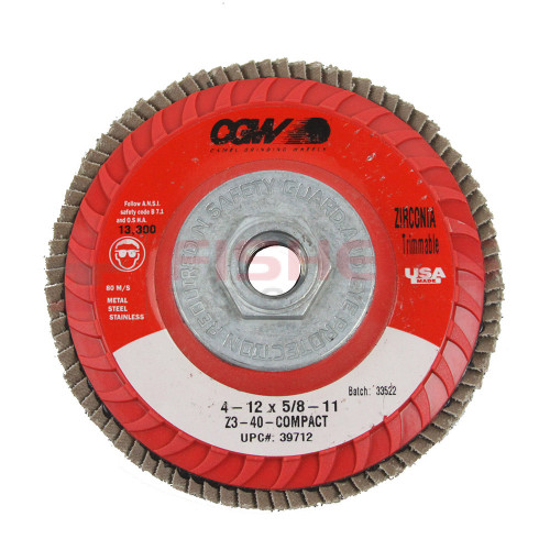 Z3 Trimmable Disc 4-1/2" (40 Grit) Z3 Trimmable Disc 4-1/2" (40 Grit)