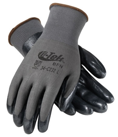 G-Tek Value & Performance Gloves with Foam Nitrile Coated Palm and Finger Tips Large G-Tek Value & Performance Gloves with Foam Nitrile Coated Palm and Finger Tips Large