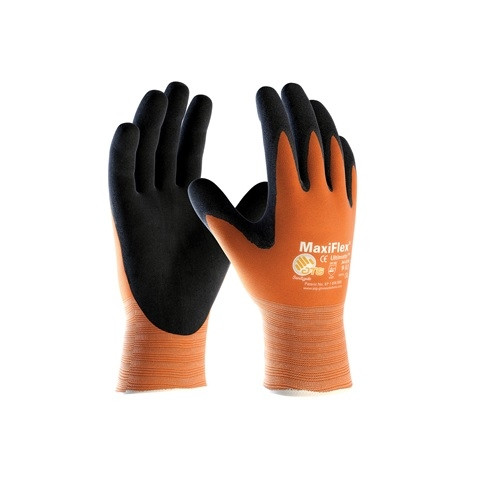 MaxiFlex Ultimate Hi-Vis Seamless Knit Nylon Glove with Nitrile Coated MicroFoam Grip on Palm and Fingers Orange (XX Large) MaxiFlex Ultimate Hi-Vis Seamless Knit Nylon Glove with Nitrile Coated MicroFoam Grip on Palm and Fingers Orange (XX Large)