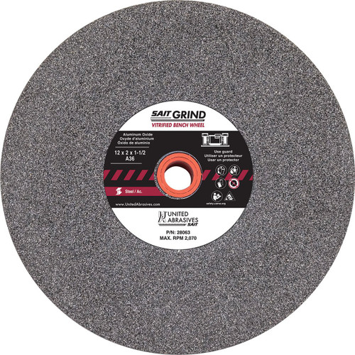 Aluminum Oxide Bench Wheel 8 X 1 X 1 A80X