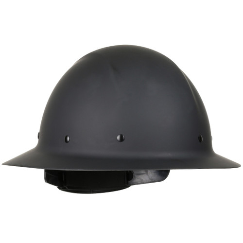 Full Brim Smooth Dome Hard Hat w/ Fiberglass Resin Shell, 8-Point Suspension (Black) Full Brim Smooth Dome Hard Hat w/ Fiberglass Resin Shell, 8-Point Suspension (Black)