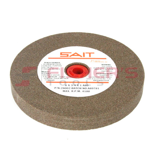Aluminum Oxide Vitrified Bench Grinder Wheel - 3/4" A80