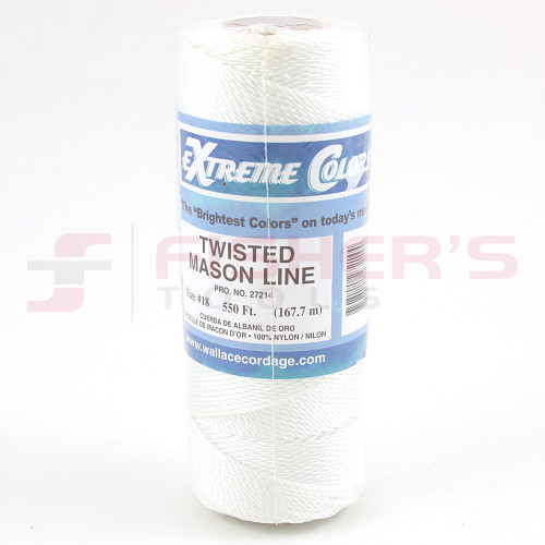 Twisted Mason Line 550 ft White 1/2lb Nylon