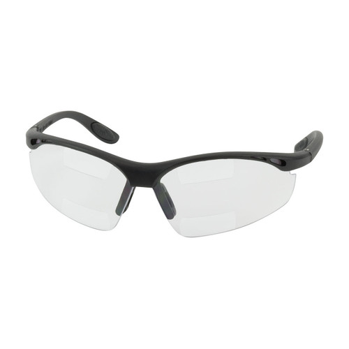 Semi-Rimless Safety Readers with Black Frame Clear Lens Dual +1.50 Diopter Semi-Rimless Safety Readers with Black Frame Clear Lens Dual +1.50 Diopter
