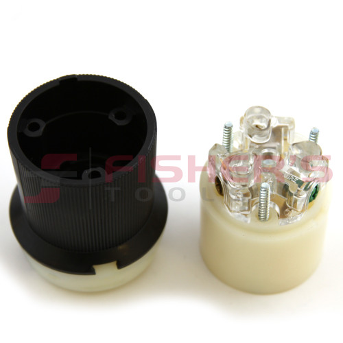 Safety-Shroud Twist-Lock Connector Body 20A 125V Safety-Shroud Twist-Lock Connector Body 20A 125V