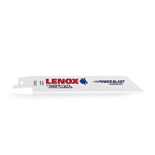 LENOX General Purpose Reciprocating Saw Blade With Power Blast Technology, Bi-Metal, 6-Inch, 10 Tpi, 25/Pk - 20493B610R