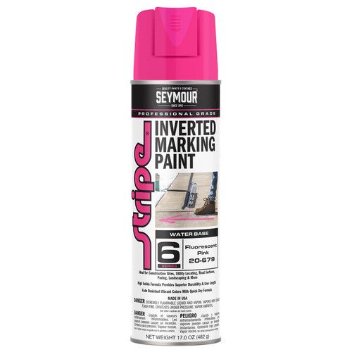 Stripe Inverted Tip Marker, Pink Fluorescent Stripe Inverted Tip Marker, Pink Fluorescent