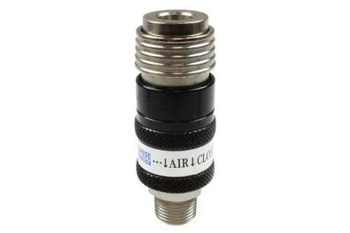 5-in-1 Safety Exhaust Coupler 1/4" Body, 3/8" MPT