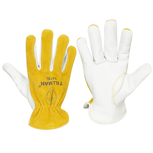 Leather Rolled Cuff Drivers Glove (Small)