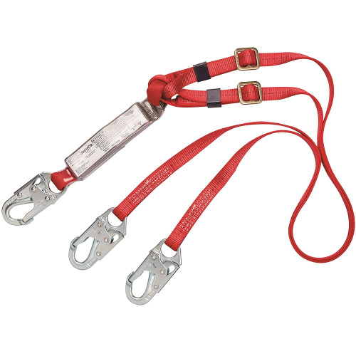 PRO Pack Adjustable 100% Tie-Off Shock Absorbing Lanyard PRO Pack Adjustable 100% Tie-Off Shock Absorbing Lanyard