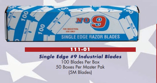 Single Edge #9 General Cutting Blades (100 pack)