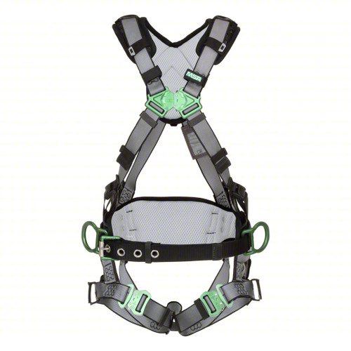 V-FIT Construction Harness, Extra Large, Back & Hip D-Rings, Quick-Connect Leg Straps