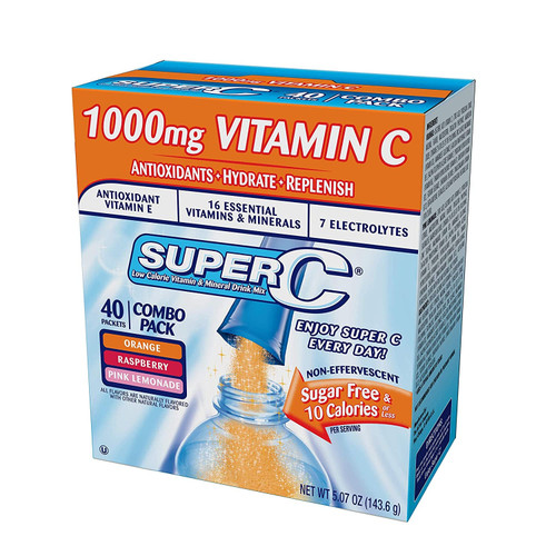 Box of Super C Singles To Go - Variety Pack (40 Sticks)
