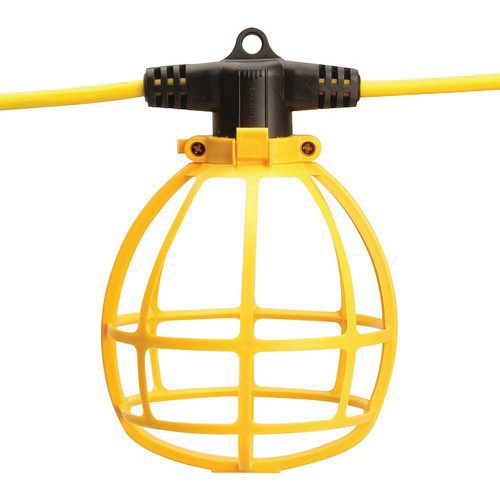 Temporary String Light 14/2 SJTW 15-Amp without Plug & Connector (100 Feet)