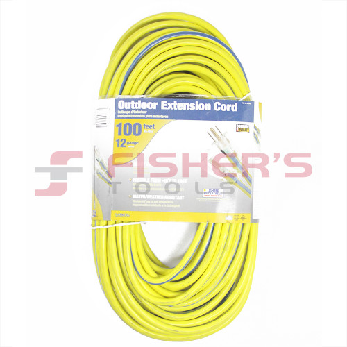 3-Conductor 300V SJTW Extension Cord with Lighted Ends - 12 Guage 100' 3-Conductor 300V SJTW Extension Cord with Lighted Ends - 12 Guage 100'