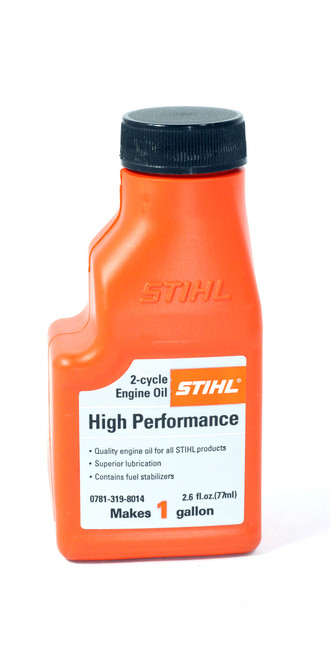Stihl High Performance 2-Stroke Engine Oil 2.6oz. (1gal Mix)