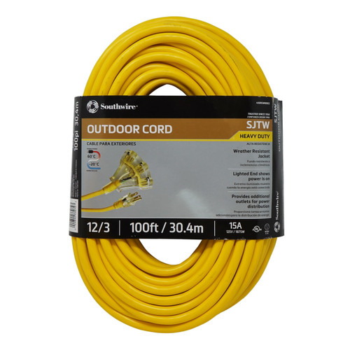 Vinyl Multiple Outlet Cords 100FT Vinyl Multiple Outlet Cords 100FT