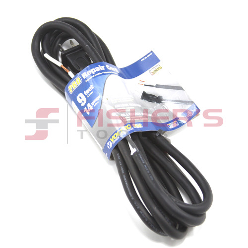 2 Conductor SJ Repair Cord (14 Gauge) - 9'