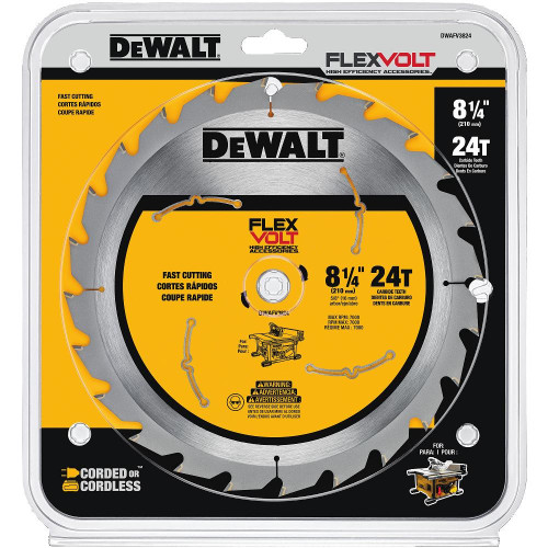 Flexvolt Table Saw Blade 8-1/4" (24 Teeth)