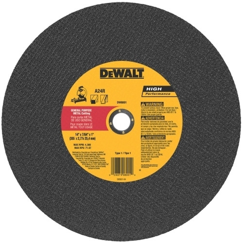 High Performance Metal Chop Saw Wheel 14"