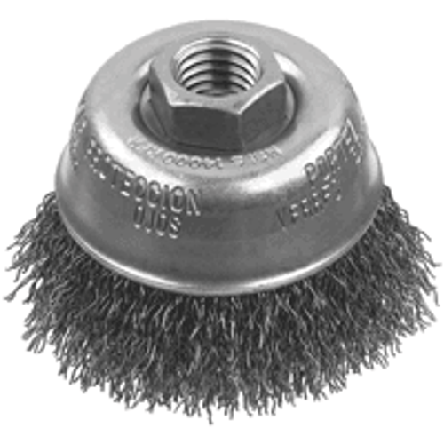 Carbon Crimp Wire Cup Brush 4" x 5/8" Carbon Crimp Wire Cup Brush 4" x 5/8"
