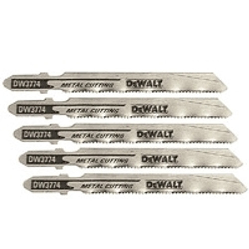 T-Shank Medium Metal Cutting Jig Saw Blades 3" 18TPI (5 Pack)