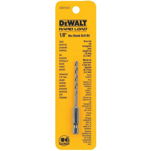 Hex Shank Drill Bit 1/8"