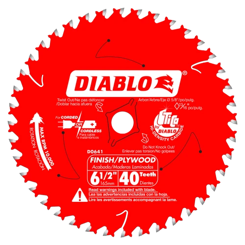 Finishing Saw Blade 6-1/2" (40 Teeth)