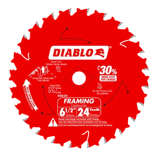 Framing Saw Blade 6-1/2" (24 Teeth)