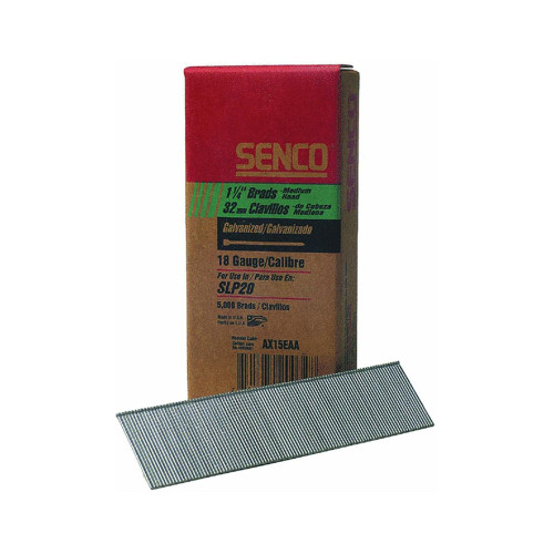 18 Gauge Straight Strip Brad Nails 1-1/4" (Box of 5,000) 18 Gauge Straight Strip Brad Nails 1-1/4" (Box of 5,000)