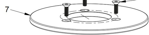 Replacement Guide Plate for Bevel Boss Adapter Head