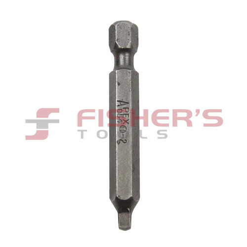 Square Recess #2 Hex Power Drive Bit - 1/4" x 1-15/16" Square Recess #2 Hex Power Drive Bit - 1/4" x 1-15/16"