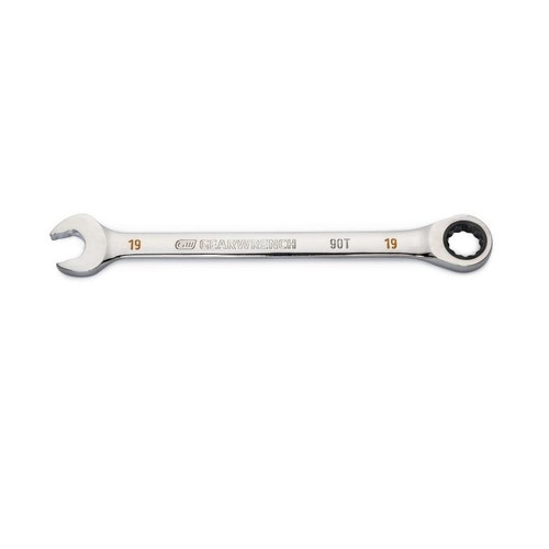 Ratcheting Combination Wrench 90-Tooth 12 Point 19mm Ratcheting Combination Wrench 90-Tooth 12 Point 19mm