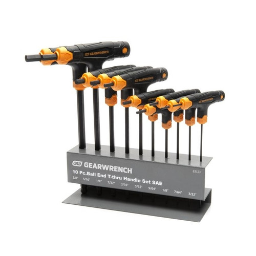 SAE Ball End T-Handle Hex Key Set - 10 Piece SAE Ball End T-Handle Hex Key Set - 10 Piece