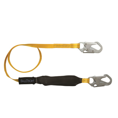 FTBasic Soft Pack Shock Absorbing Lanyard Single Leg with 2 Snap Hooks (6 Feet) FTBasic Soft Pack Shock Absorbing Lanyard Single Leg with 2 Snap Hooks (6 Feet)