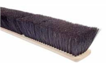 Black Plastic and Horsehair Mixture Brush (24")