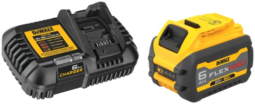 6AH FLEXVOLT 20V BATTERY KIT DOES BOTH 60 AND 20 VOLT TOOLS WITH CHARGER   - DCB606C