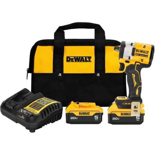 20V 1/2" IMPACT ATOMIC W/ HOG RING ANVIL TWO 5AH BATTERIES IMP IMPACT  - DCF921P2