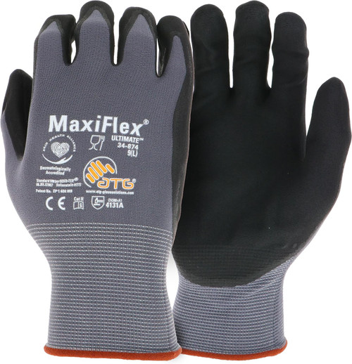Maxiflex Ultimate Black Nitrile Grip (Medium)
