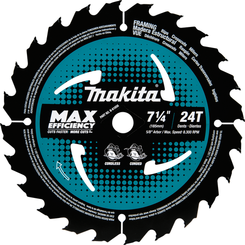 7-1/4 24T MX CIRC SAW BLD  BLADE BLADES BLD BLDS   - B-61656