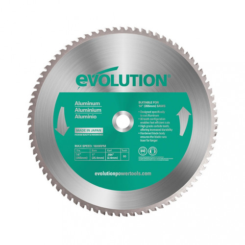 Aluminum and Non-Ferrous Metal TCT Blade, 14" x 80T x 1" Arbor