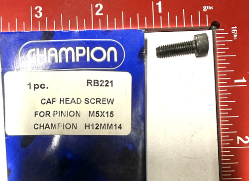 CAP HEAD SCREW FOR PINION M5X1 SELLING UNIT IS 1    - RB221