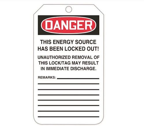 DO NOT OPERATE  - PLASTIC TAG 5 PACK    - MLT405