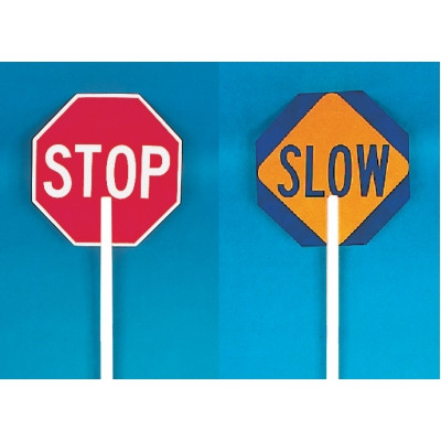 STOP/SLOW SIGN W/ STAFF     - 14655-2-36