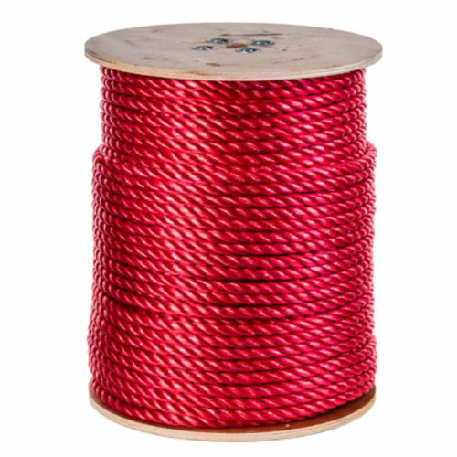 3/8" x 600 ft. TW Red Poly Red Poly Rope    - TWPR120600