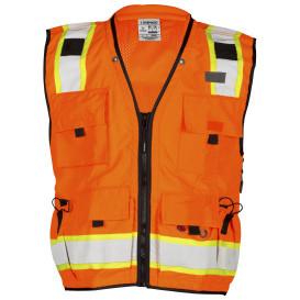 ORANGE VEST/ IPAD PKT CLASS 2     - S5001-MED