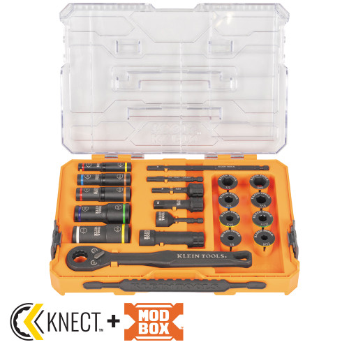 KNECT™ Impact Pass Through and Deep-Well Flip Socket Set, 20-Piece