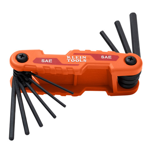 Compact Folding Hex Key Set, SAE