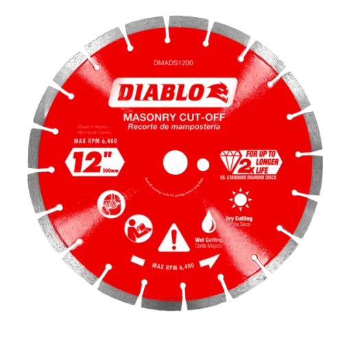 12" Diamond Segmented Masonry Cut-Off Blade