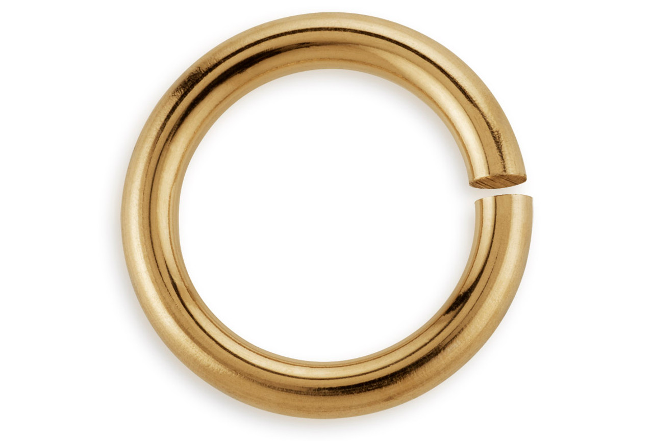 10 Pc Bag of 6.5 mm 20 Gauge 14K Gold Filled Open Sparkle Jump Rings